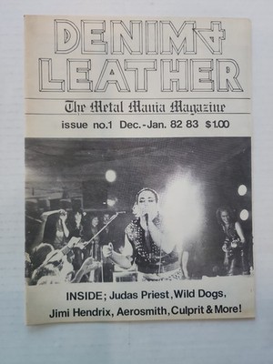 Dec 1982-Jan 83 Denim & Leather Fanzine Metal Magazine #1 Complete Judas Priest