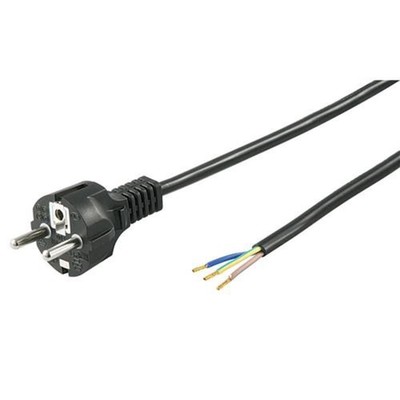 Wentronic NK 116 S-150 1.5m SCHWARZ Netzkabel lose Ware # 51327