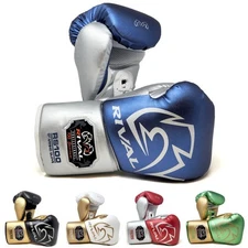 RIVAL Boxing RS100 Pro Lace-Up Sparring Gloves, Ergonomic True Fist Construction