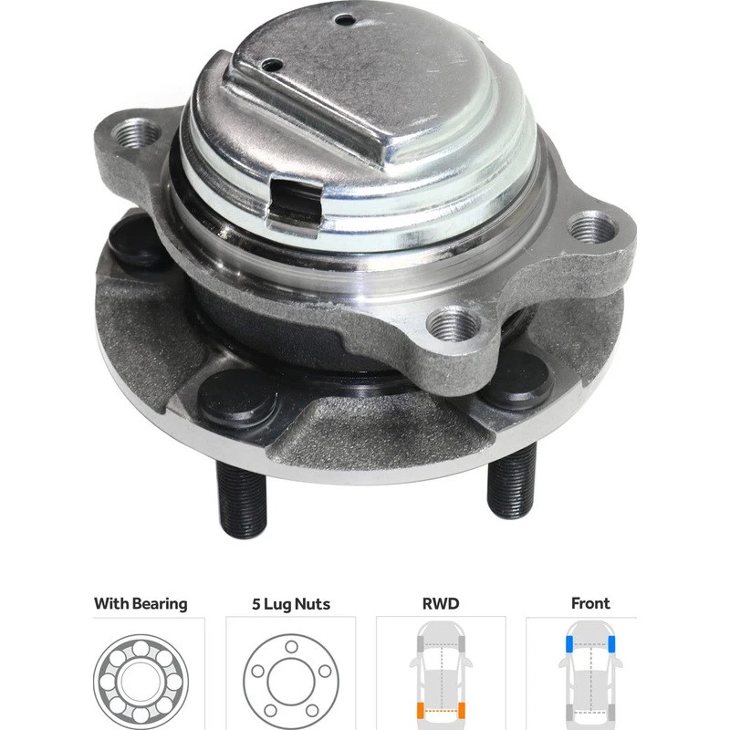 Wheel Hub Fits 2006-2018 Infiniti Q50 Q70 Q60 G37 Nissan 370Z Sedan - Image 2 of 4