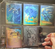 1991 Marvel Super-Heroes Impel Complete 5 Hologram Chase Set MINT