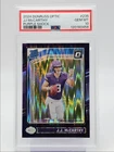 J.J. MCCARTHY 2024 DONRUSS OPTIC RATED ROOKIE PURPLE SHOCK RC PSA 10 Q0004