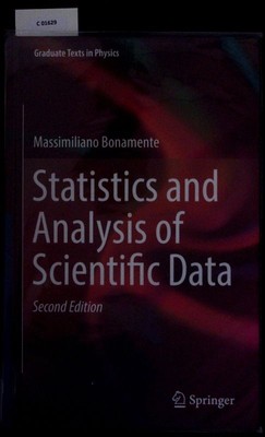 Statistics and Analysis of Scientific Data. Bonamente, Massimiliano: