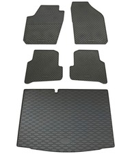 Gummi Fußmatten Kofferraumwanne für Skoda Fabia 3 2014- Set Gummimatten Auslage