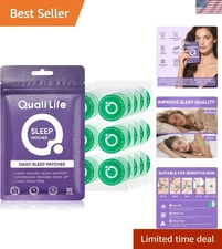 Gentle Hypoallergenic Sleep Patches - 30 Pack with Time-Release Relaxing Formula