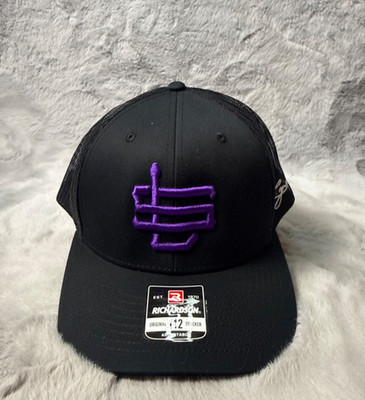 Legend Supply Co LGND Hat Cap Black 112 Trucker Snap Back Embroidered Adjustable