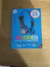 JLab JBuddies Folding Kids Headphones 2-8 Years Old Safe Volume Regulator New