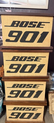 4 Vintage BOSE 901 Series II Loudspeakers & Active Equalizer, working perfectly