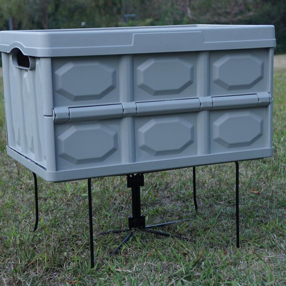 Aluminum Alloy Box Stand Steel Outdoor Storage Boxes Shelves for Travel