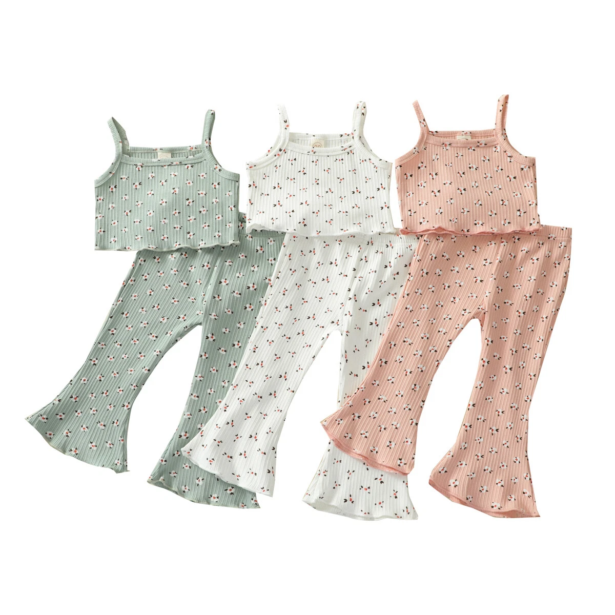 Summer Infant Baby Girls Flowers Vest + Flared Pants Clothes Kids Top Trousers
Opens in a new window