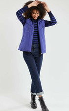 Armor Lux Womens Reversible Down Gilet - Blue - Size Small 38 Rrp £129