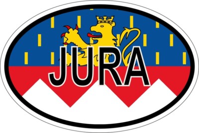 Akachafactory Autocollant Sticker Ovale Oval Drapeau Code Pays GBJ Jersey