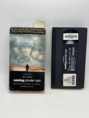 Saving Private Ryan - VHS Tape 1999 Tom Hanks, Single Tape *Buy 2 Get 1 Free*