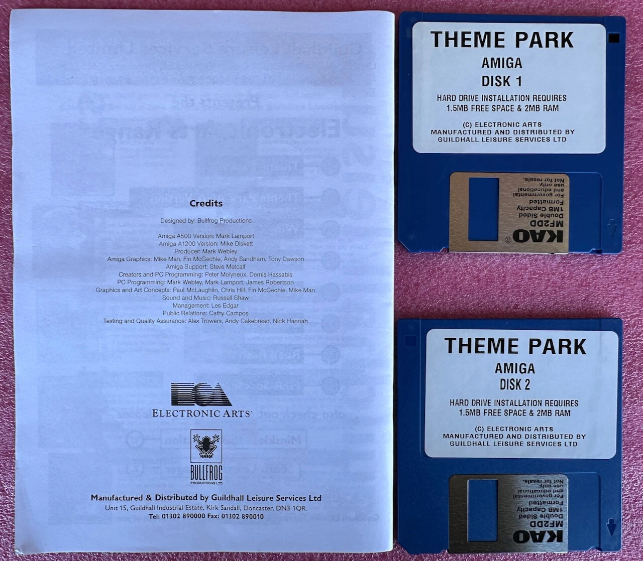 Additional photo for Unopened Commodore Amiga Theme Park Game – Rare Retro Classic