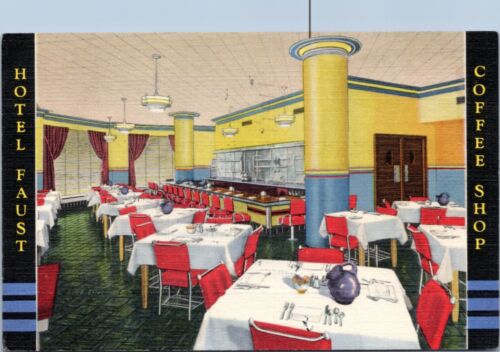 Postcard IL Rockford - Hotel Faust Coffee Shop