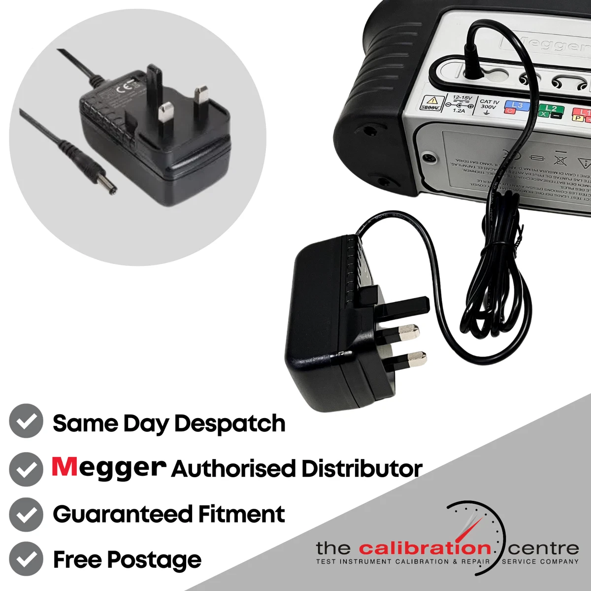 UNIDAD DE CARGADOR de repuesto para MEGGER MFT1731 MFT1741 MFT1741+ (reemplaza 1002-736]