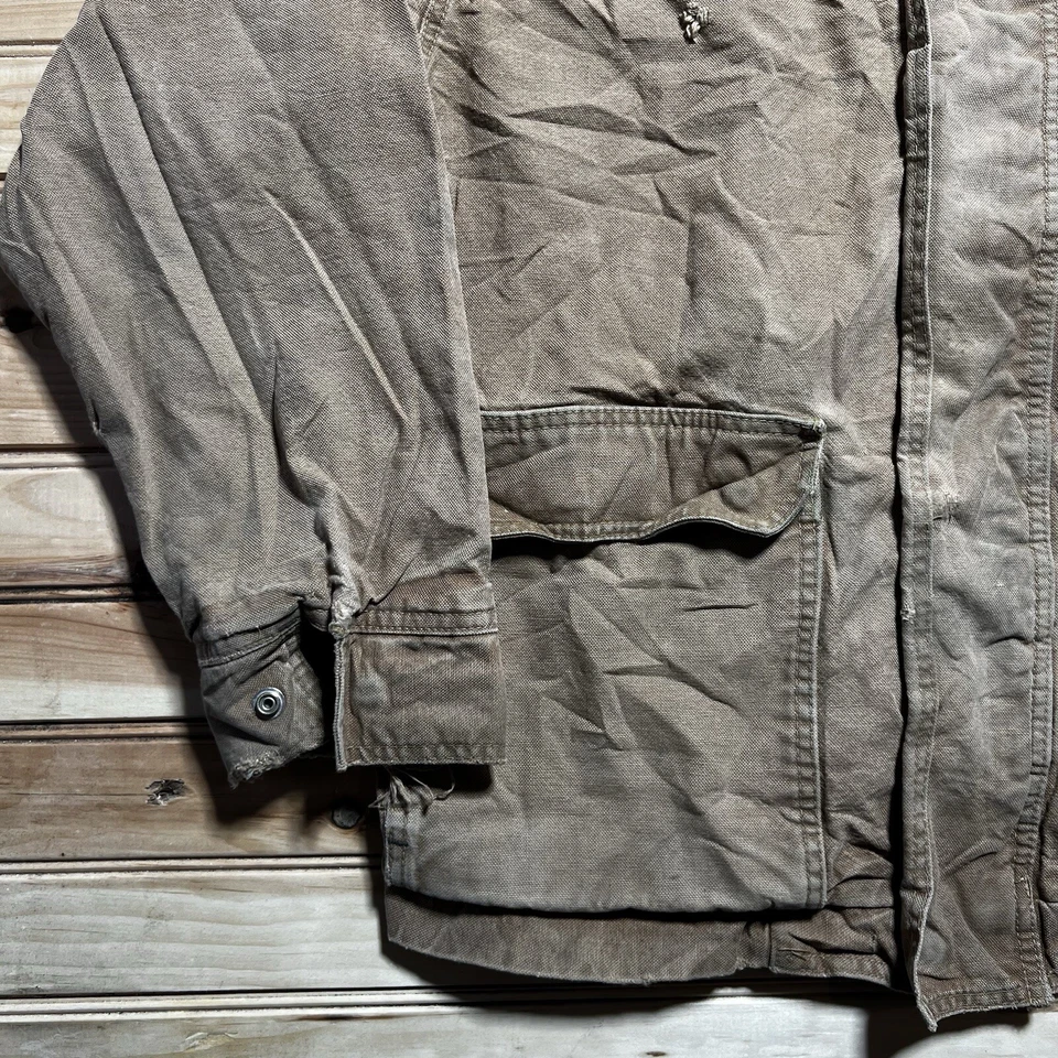 Bulwark Excel FR Jacket Mens Large Brown Duck Comfort Touch Flame Resistant - Image 4 of 4