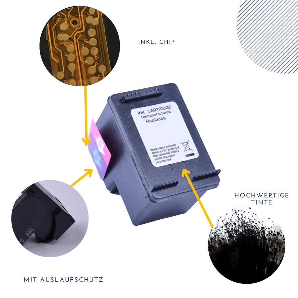 Druckerpatronen für HP 301 XL Deskjet 1050 2540 2050 A 3050 Envy 4500 4504 5530 - Bild 2 von 4