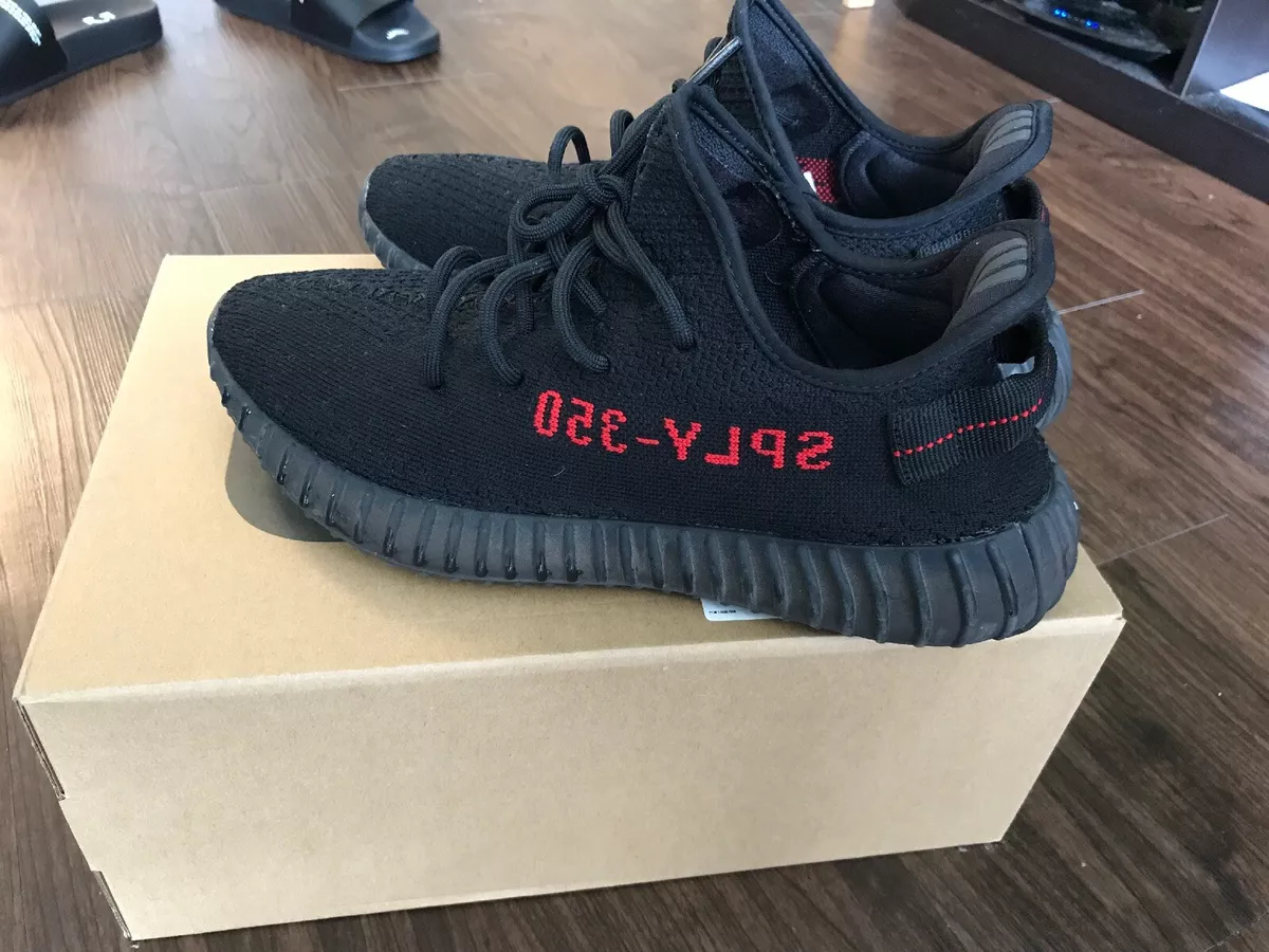 Adidas Yeezy Boost 350 V2 Bred Core Black Red SPLY Size 9.5 -CP9652
