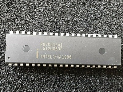 Intel P87C51FA1 CHMOS SINGLE CHIP 8 BIT MICROCONTROLLER IC Ic-8 Bit CMOS MCU