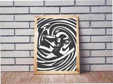 Nike Air Jordan Shoes Poster/Print Wall Art Abstract Picture