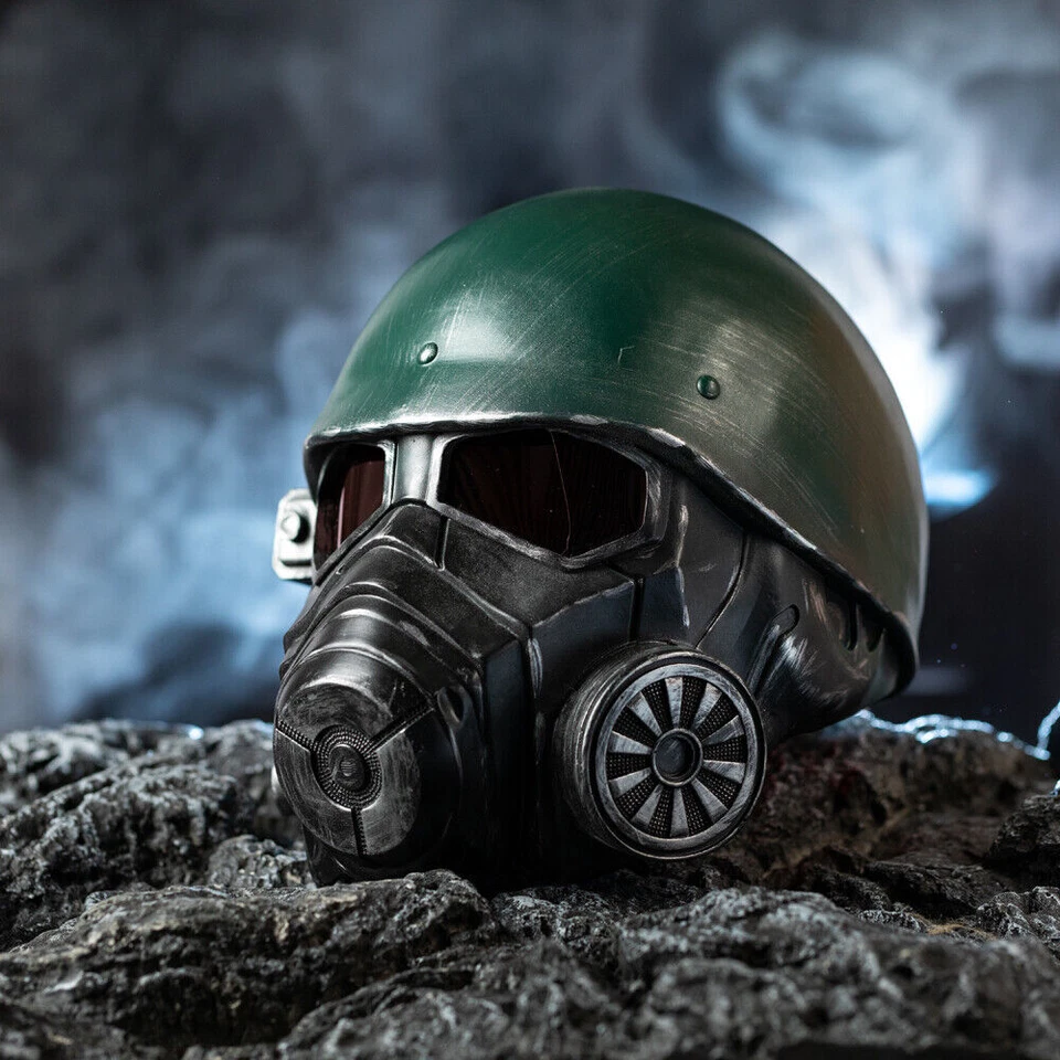 Juego Fallout 4 Veterano Ranger Casco Cosplay utilería resina réplica adulto Halloween Foto 3 de 4