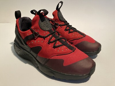 Nike Air Huarache Utility Men's Shoes Gym Red/Black Size US 806807-600  ACG EUC
