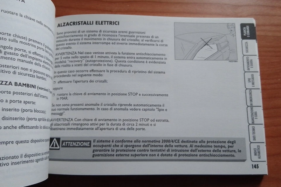 Libretto uso e manutenzione FIAT STILO - Anno 2003 - Immagine 4 di 4