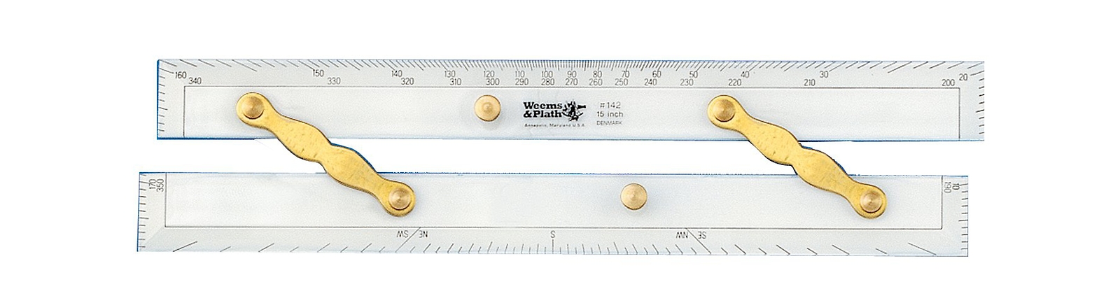 Weems & Plath Marine Navigation Parallel Ruler (Brass Arms, 15-Inch) | eBay