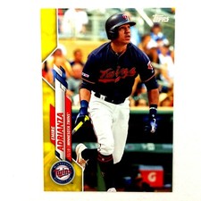 Ehire Adrianza 2020 Topps Series 2 Yellow Walgreens Parallel #690 Twins