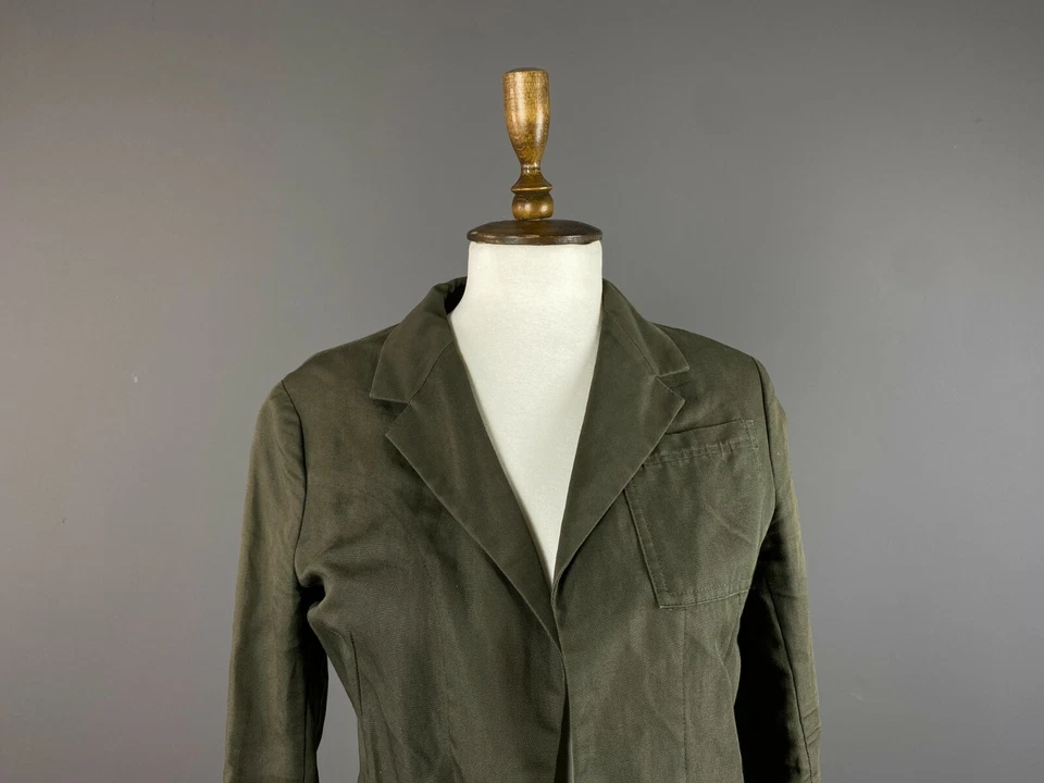 Chaqueta Blazer Mujer YOHJI YAMAMOTO Y's Caqui Diseñador Manga Larga Talla 1 Foto 2 de 4