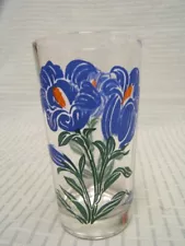 Vintage Rare Peanut Butter Glass "Bell Flower" Swanky Swigs 5" tall VGC