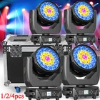 LED Zoom Moving Head Stage Light RGBW DMX Beam Wash Lighting DJ Disco Bar 19x20W