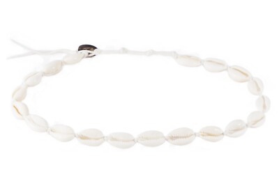 Cowry Shell Double Wrap Beach Bracelet / Choker Adjustable Cord 