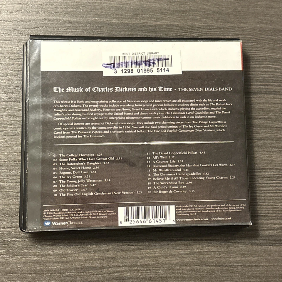The Music of Charles Dickens and His Time The Seven Dials Band (CD, 1996) - Изображение 2 из 3