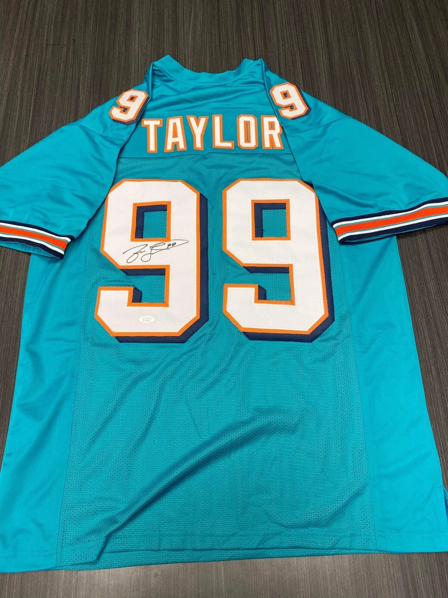 Jason Taylor Signed Custom Miami Dolphins Jersey JSA COA