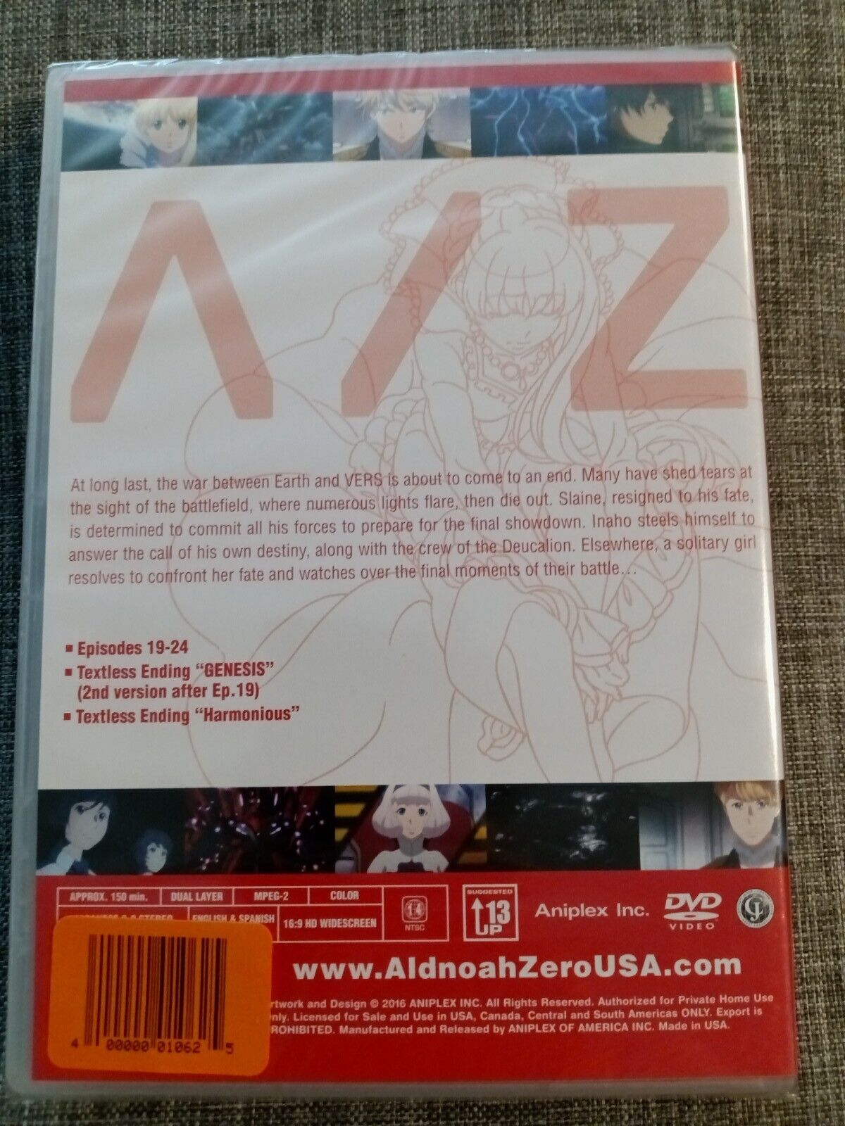 ALDNOAH.ZERO Set 4 DVD (Eps #19-24)