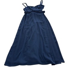 Fame and Partners Dress Women Size 14 Blue Maxi Formal Wedding Guest Elegant