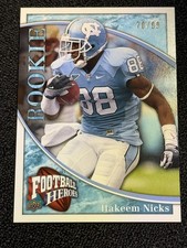 2009 UD Football Heroes Rookie Hakeem Nicks Blue /99 RC North Carolina Tar Heels