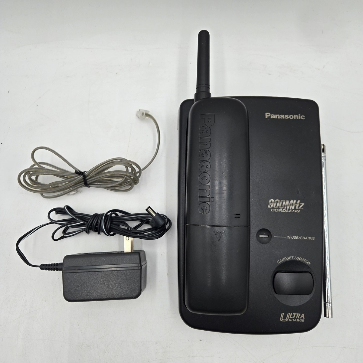 Panasonic KX -TC901-B 900 MHz Cordless Phone Black Vintage with AC