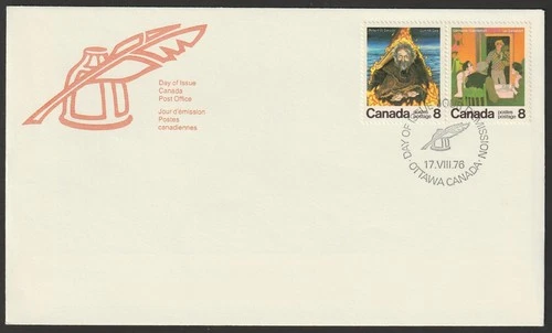 Canada #696a, Canadian Authors, Type B, Official First Day Cover, FDC 1976