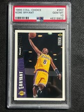1996 COLLECTOR'S CHOICE #267 KOBE BRYANT ROOKIE RC PSA 10 GEM MINT LAKERS HOF