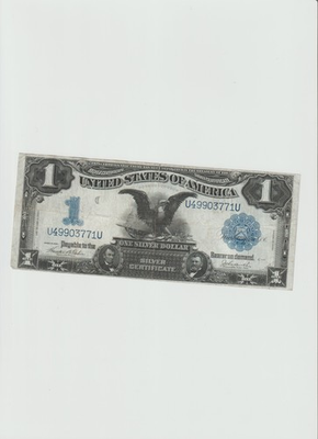 #ad #ad 1899 $1 Silver Certificate Black Eagle in Fine to Very Fine condition $389.99