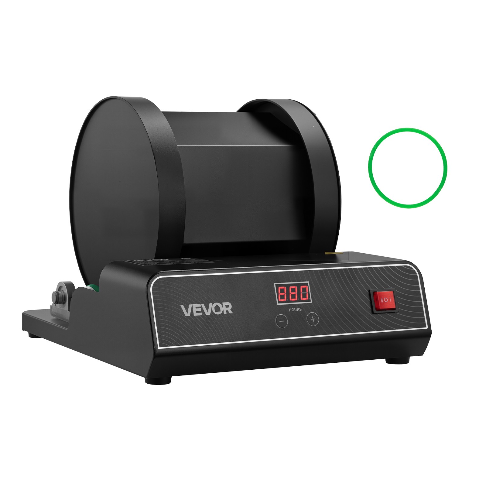 VEVOR Rock Tumbler Kit 17lbs Rock Polisher 2 Speeds 240-Hour Timer with Adapter