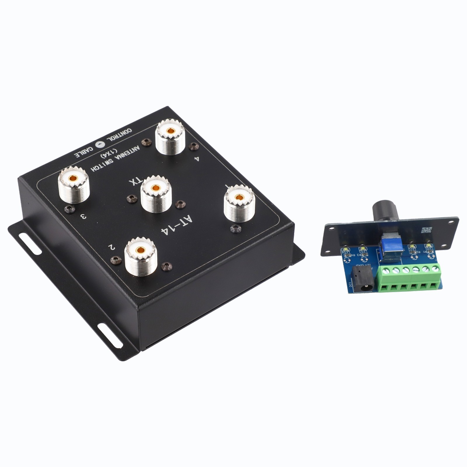 Remote Control Antenna Switch for 4 Inputs and 1 Output with 500W Power Rating