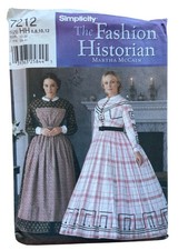 Simplicity 7212 Civil War Belle Pattern Size HH 6-12 Martha McCain Dress UNCUT