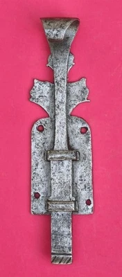 Petit verrou de porte fer forgé - Photo 1/4