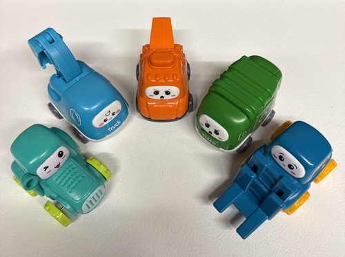 ALASOU Baby Truck Toys Tractor, Digger, Garbage Truck, Crane, Forklift Cars Lot