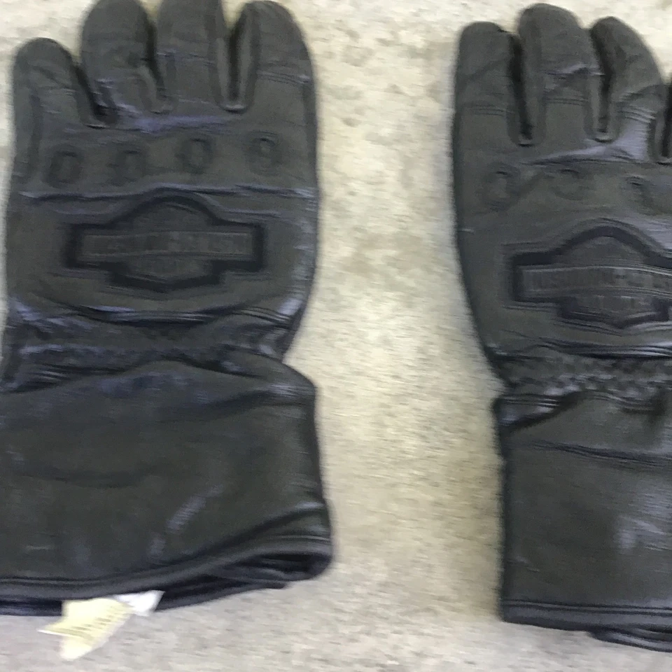 Harley Davidson Gloves Black Leather Women Size Small Motorcycle - Image 2 of 4