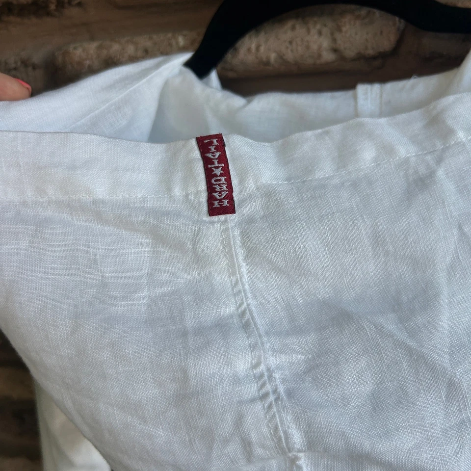 Chaqueta informal Hard Tail Forever blanca con cremallera completa nueva con etiquetas talla pequeña Foto 3 de 4